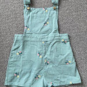 Floral Overall Romper
